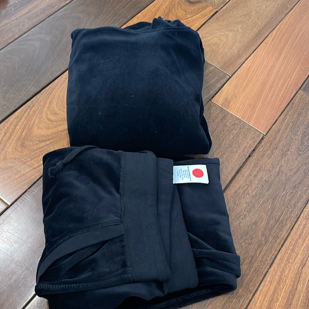 cozy black sweat suit